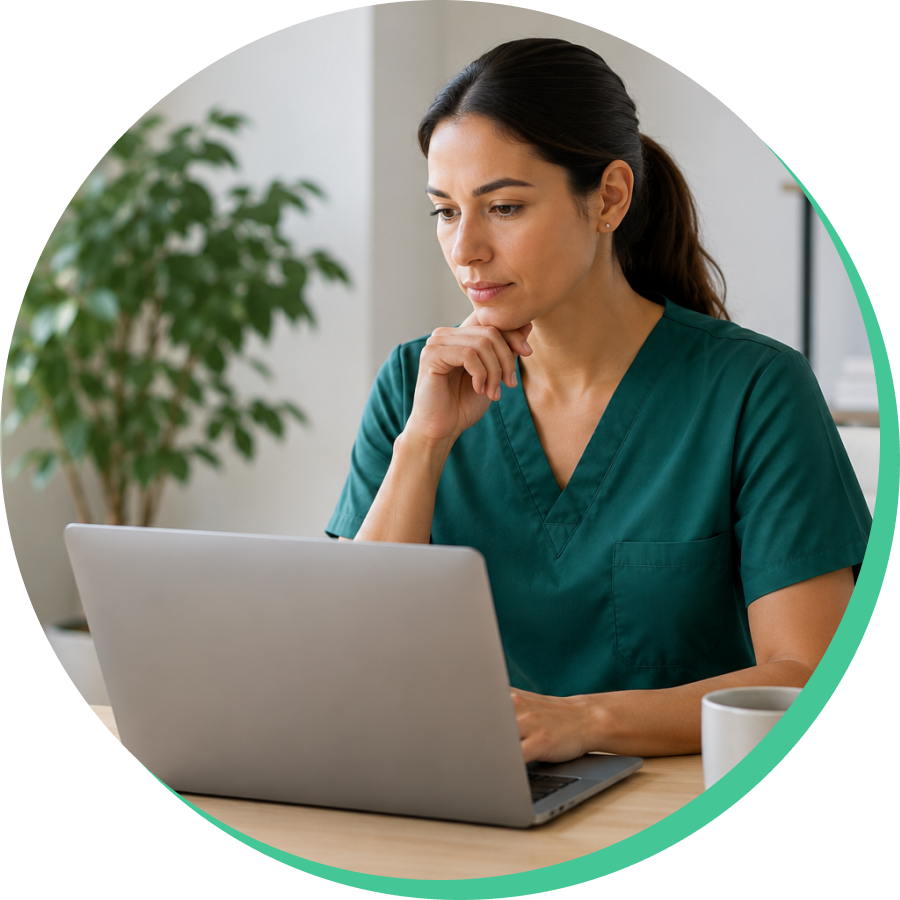 VitalStaf Clinician using Platform